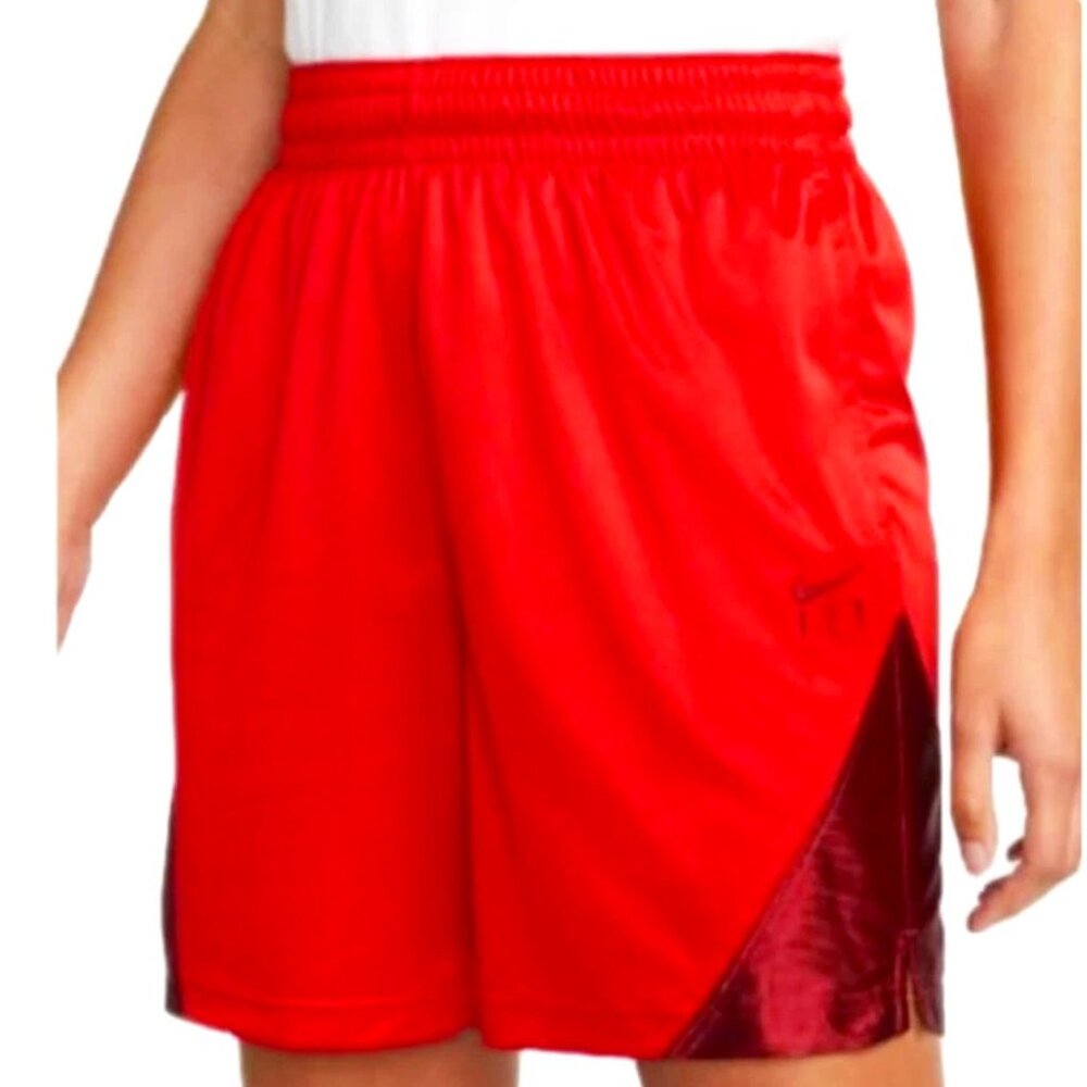 Nike Dri-FIT ISoFly Women's Red Basketball Shorts Size M Loose Fit DH7363-65